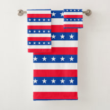 Rayures blanches rouges d'étoiles bleues