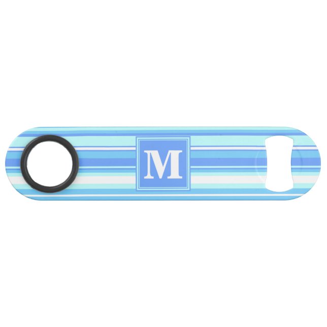 Rayures bleu ciel Monogram (Devant (Horizontal))