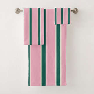 Rayures de bonbon rose et vert
