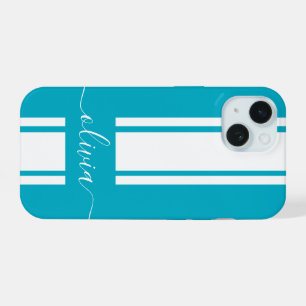 Rayures de course tendance moderne monogrammées 