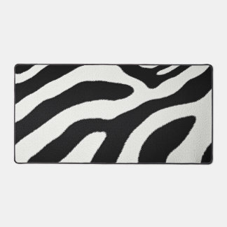 Rayures de zèbre noir et blanc Motif de fourrure d
