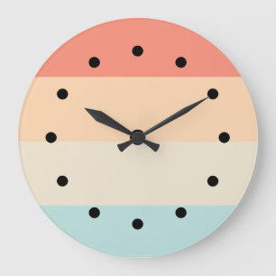 Rayures design Cuisine Motif Horloges Décor Mur