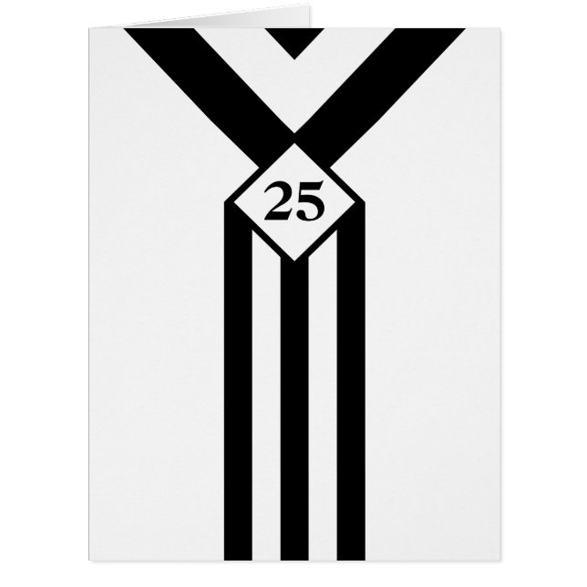 Rayures et chevrons noirs avec le monogramme sur (Devant)