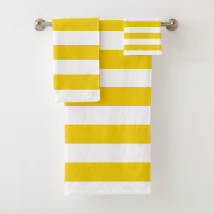 Rayures horizontales blanches et jaunes