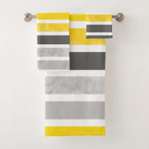 Rayures jaunes de blanc gris