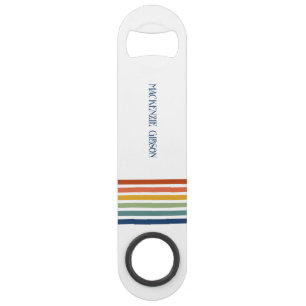 Rayures minimalistes monogrammées rétro