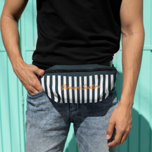 Rayures Navy   Monogramme du gentleman moderne