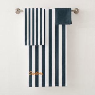 Rayures Navy Monogramme du gentleman moderne