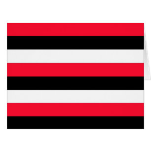 Rayures noires, blanches et rouges