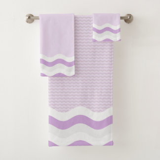 Rayures ondulées violettes lavande sans couture