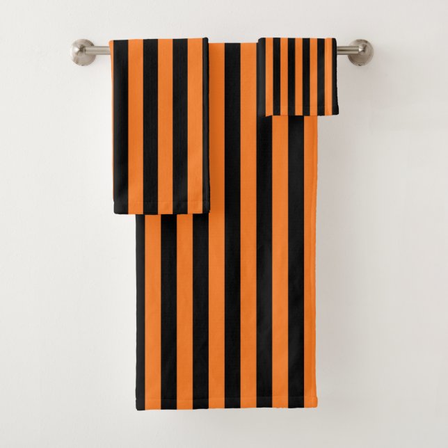 Rayures oranges et noires verticales (En situation)