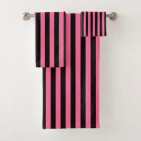 Rayures roses et noires verticales