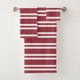 Rayures rouges et blanches