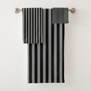 Rayures verticales grises noires motif rayé chic