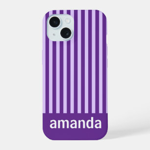 RAYURES VIOLETTES NOM PERSONNALISÉ STYLÉ MODERNE