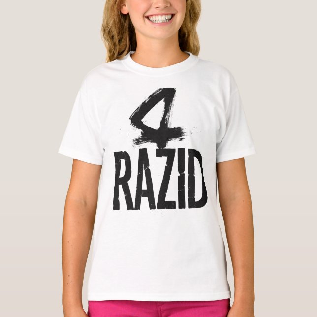 RAZID Contemporary Brush Logo T-Shirt (Devant)