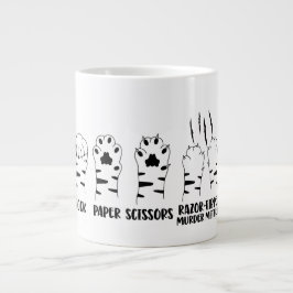 Razor Claws Funny Cat Jumbo-Tasse