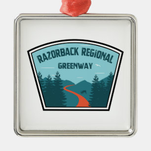 Razorback Regional Greenway Ornament Aus Metall