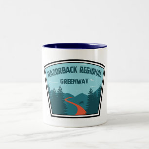 Razorback Regional Greenway Zweifarbige Tasse