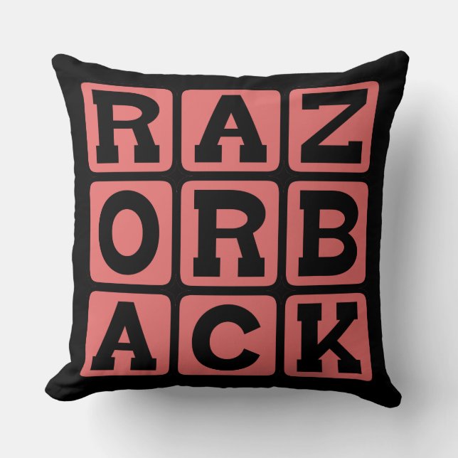 Razorback, Wild Boar Kissen (Vorderseite)