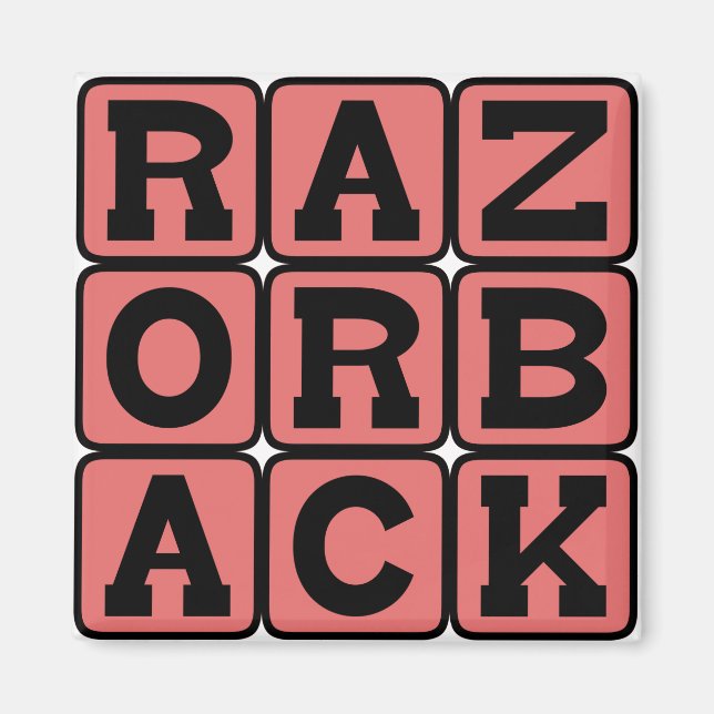 Razorback, Wild Boar Magnet (Vorne)