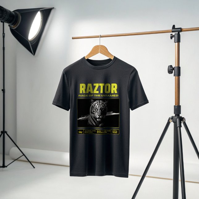 RAZTOR – Savage Tiger Alpha Warrior T-Shirt | Rage (Créateur téléchargé)