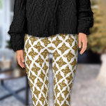 Razzle Dazzle Christmas Glitterie Gold Stars Leggings<br><div class="desc">Dieses Weihnachts-Imitat Glitzer Gold Stars Leggings sieht so cool,  trendig und hübsch aus! Ideal zum Tragen mit festem Top und zum Party bereit! Kann auch außerhalb der Saison getragen werden.</div>