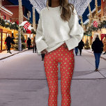 Razzle Dazzle Christmas Glitzer Polka Dots Red Leggings<br><div class="desc">Dieses Weihnachts-Imitat Glitzer Polka Dots Leggings sieht so cool,  trendig und hübsch aus! Ideal zum Tragen mit festem Top und zum Party bereit! Kann auch außerhalb der Saison getragen werden.</div>