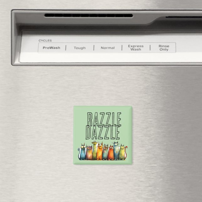 Razzle Dazzle Kühlschrankmagnet (In Situ (Geschirrspüler))