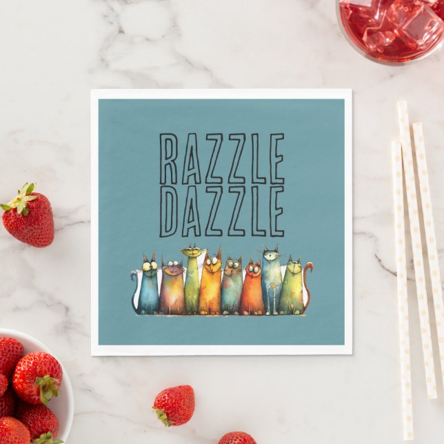 Razzle Dazzle-Papiertuch Serviette (Beispiel)