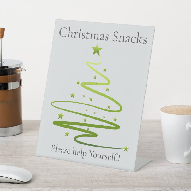 Razzle Dazzle Weihnachts-Party Snacks Sockelschild (In SItu)