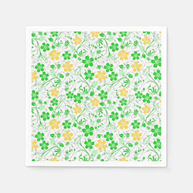 RB02.Reborn-Blume-Muster Serviette (Vorderseite)