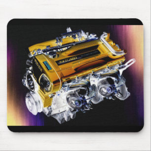 RB26 Twin Turbo Motor Mousepad