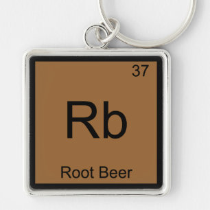 Rb - Root Beer Lustiges Chemie-Element-Symbol-T-Sh Schlüsselanhänger
