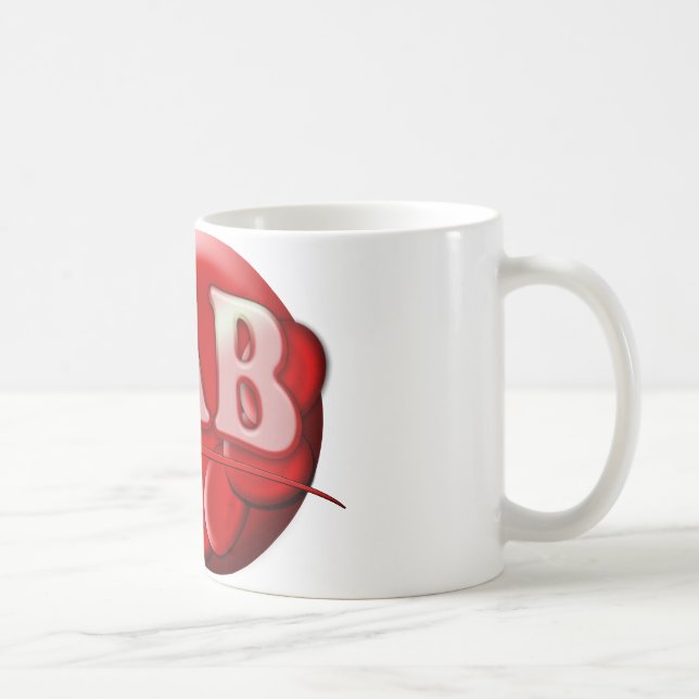 RBC MLT LABORATORY SWOOSH LOGO - MEDICAL KLINICAL KAFFEETASSE (Rechts)