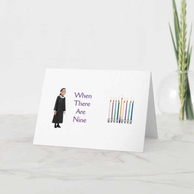 RBG Chanukah-Karte Karte (Vorderseite)