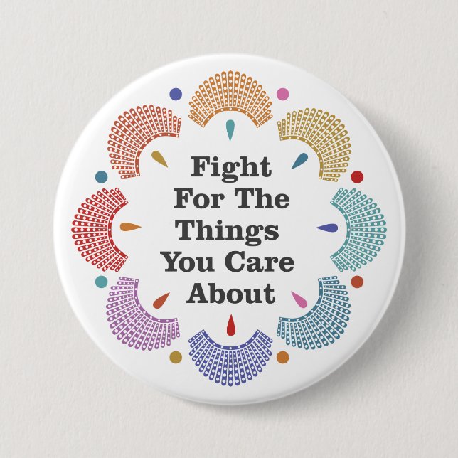 RBG Collar Mandala Button (Vorderseite)