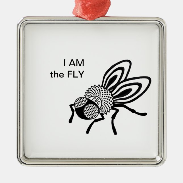 RBG Collar Ruth Bader Ginsburg Fly Ornament Aus Metall (Vorne)