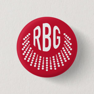 RBG Dissent Necklace Button Rot