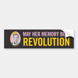 RBG / Kann ihr Gedächtnis eine Revolution sein? Autoaufkleber
