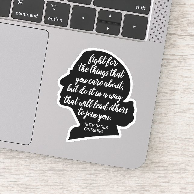 RBG Quotes, Ginsburg Zitat, Ruth Bader Ginsburg Aufkleber (Detail)