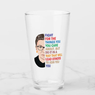 Rbg Quotes, Kampf um die Dinge, die dir wichtig si Glas