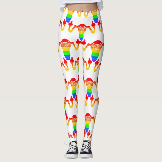 RBG Rainbow Uterus  Leggings (Vorderseite)