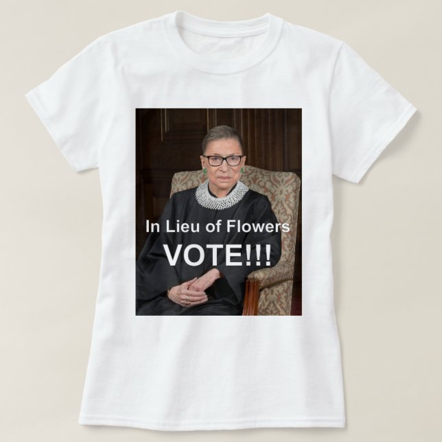 RBG RUTH BADDER GINSBURG STIMME T-Shirt (Design vorne)