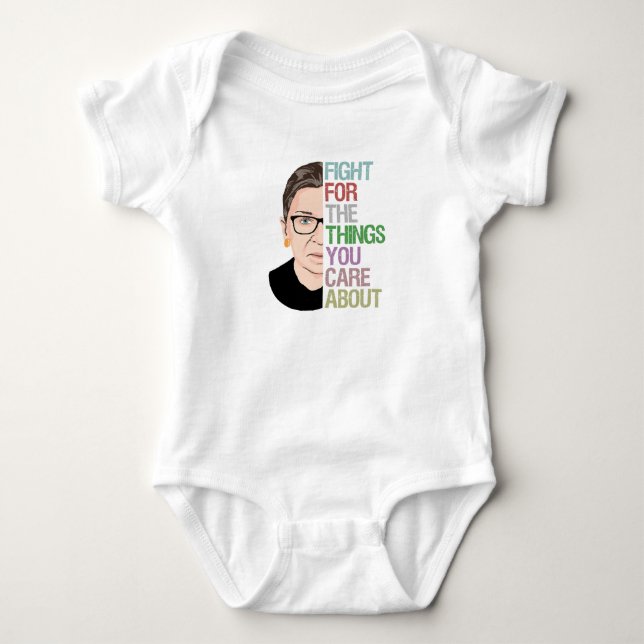 RBG Ruth Bader Ginsburg Baby Strampler (Vorderseite)