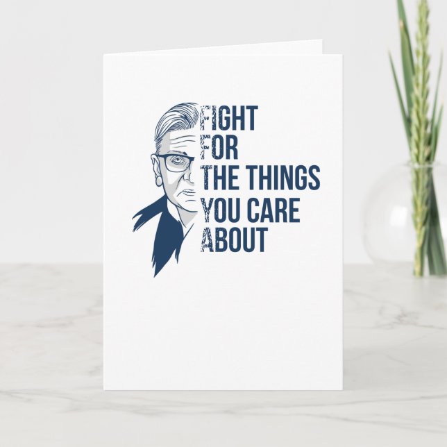 RBG Ruth Bader Ginsburg - Feminismus Karte (Vorderseite)