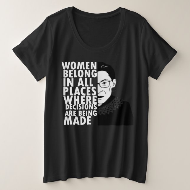 RBG Ruth Bader Ginsburg Femmes Dans Tous Les Endro (Design devant)