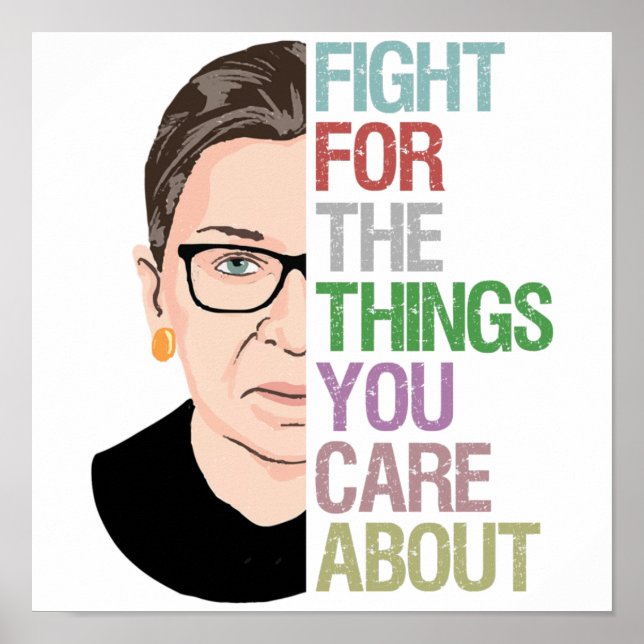 RBG Ruth Bader Ginsburg Poster (Vorne)