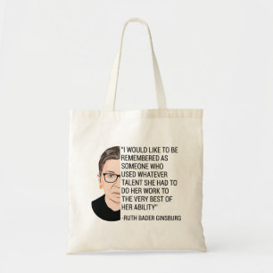 RBG Ruth Bader Ginsburg Tribut RIP Tragetasche