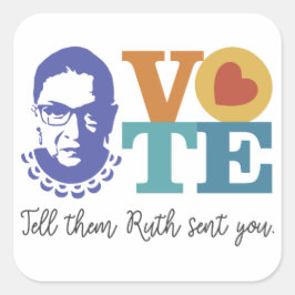 RBG-Sticker wählen Quadratischer Aufkleber